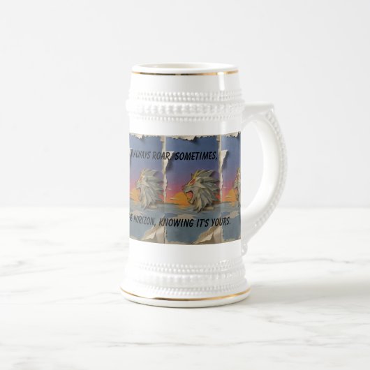 Roaring Lion Papercut Beer Mug ビールジョッキ (正面右)