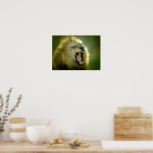 Roaring Lion Poster – 動物写真アート ポスター (キッチン)