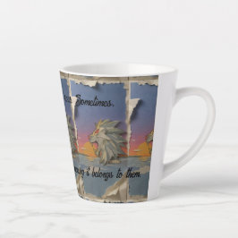 Roaring Lion Sunrise Papercut Latte Mug カフェラテマグ