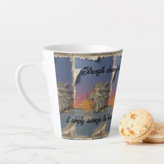 Roaring Lion Sunrise Papercut Latte Mug カフェラテマグ (インサイチュ)