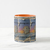 Roaring Lion Sunrise Papercut Mug マグカップ (中央)