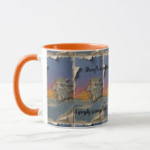 Roaring Lion Sunrise Papercut Mug マグカップ (左)