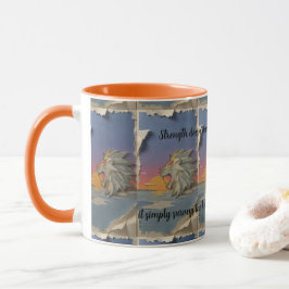 Roaring Lion Sunrise Papercut Mug マグカップ