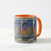 Roaring Lion Sunrise Papercut Mug マグカップ (正面右)