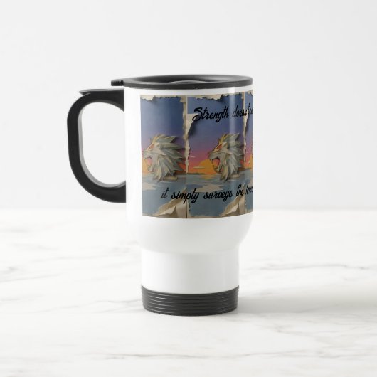 Roaring Lion Sunrise Papercut Travel Mug トラベルマグ (左)