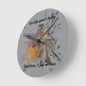 Roaring Lion Sunrise Papercut Wall Clock ラウンド壁時計 (傾斜)