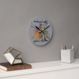 Roaring Lion Sunrise Papercut Wall Clock ラウンド壁時計