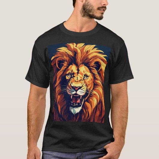 Roaring Lion Tシャツ – メンズ&キッズ (正面)