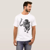 Roaring Majesty:タイガーTシャツデザイン Tシャツ (正面フル)