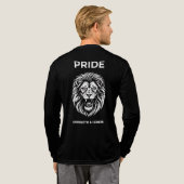 Roaring Pride: Strength & Honor Lion トライブレンドＴシャツ (背面全体)