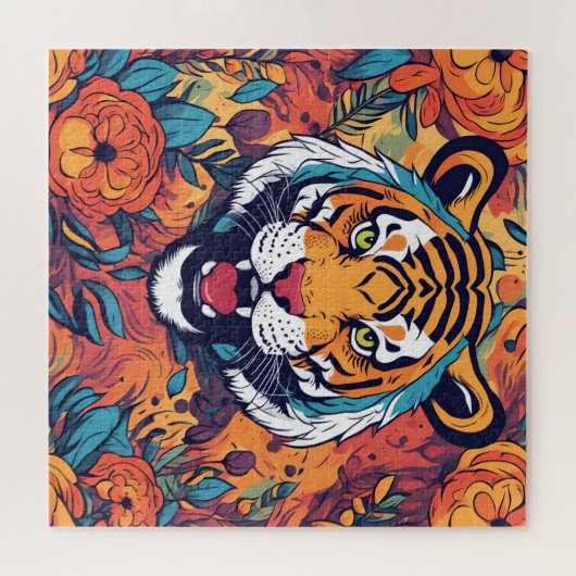 Roaring tiger ジグソーパズル (横)