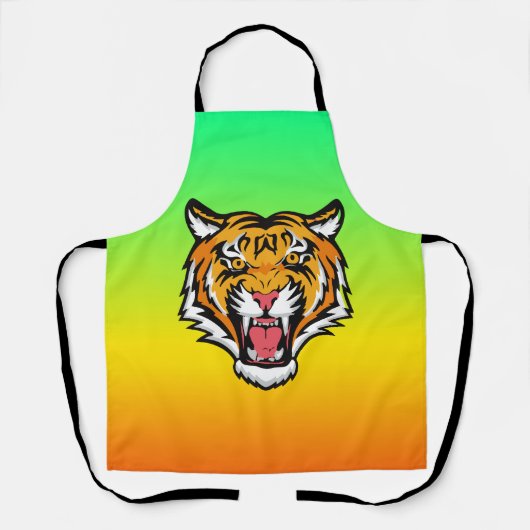 Roaring Tiger Head-25818 エプロン (正面)
