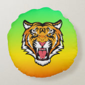 Roaring Tiger Head-25818 ラウンドクッション (裏面)