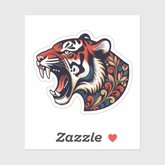 Roaring Tiger Sticker シール (シート)