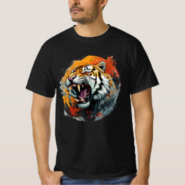 Roaring Tiger Tシャツ – 強烈なカラー