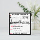 Roaring Twentes Speakeasyテーマパーティー 招待状 (スタンド正面)
