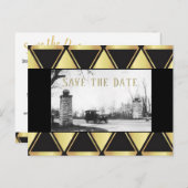 Roaring Twenties日付を保存 案内ポストカード (正面/裏面)