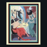 Roaring Twenties Fashion Print 16 x 20 ポスター<br><div class="desc">Great Art Deco Social Scene Fashion Print 16 x 20</div>