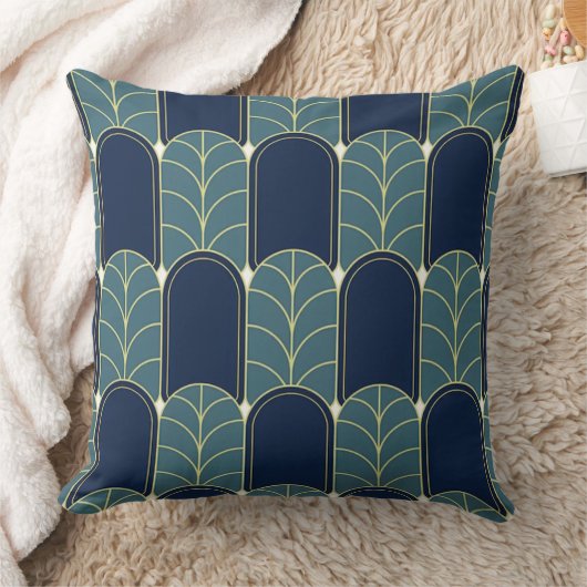 Roaring Twenties Revival Geometric クッション (ブランケット)