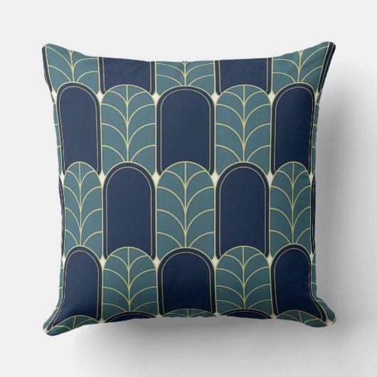 Roaring Twenties Revival Geometric クッション (裏面)