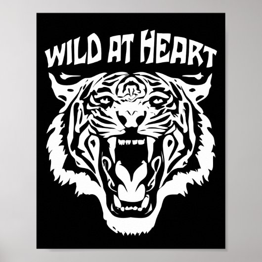 Roaring White Tiger | Wild At Heart ポスター (正面)