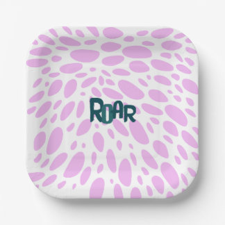 Roarsome 2nd Girls Birthdayパーティープレート ペーパープレート