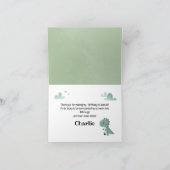 Roarsome Dino Birthday –  サンキューカード (内部)