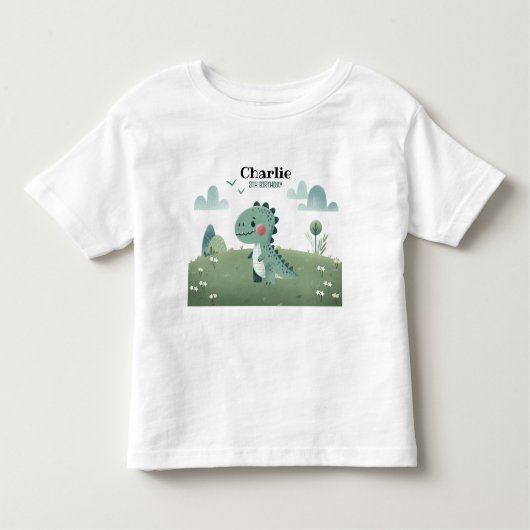 Roarsome Dino Birthday  トドラーTシャツ (正面)