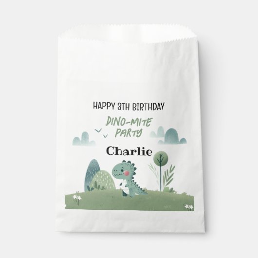 Roarsome Dino Birthday  フェイバーバッグ (正面)