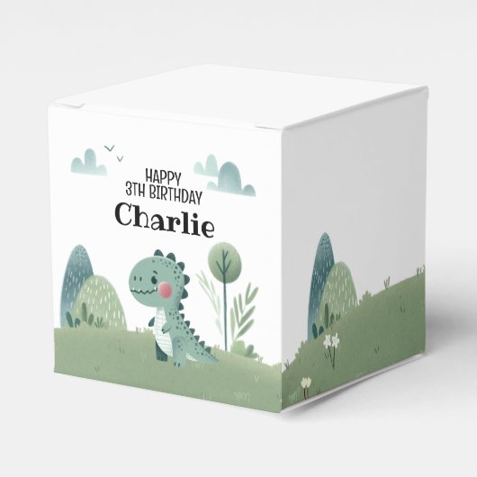 Roarsome Dino Birthday  フェイバーボックス (正面サイド)