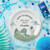 Roarsome Dino Birthday  ペーパープレート (パーティー)