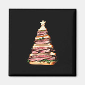 Roast Beef Sandwich Christmas Tree  マグネット (正面)