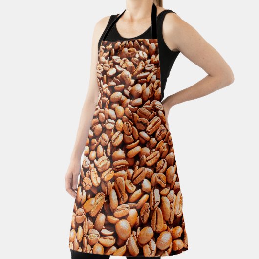 roasted aromatic coffee beans in sunlight, coffee エプロン (インサイチュ)