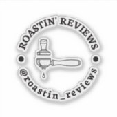Roastinレビューステッカー シール (正面)