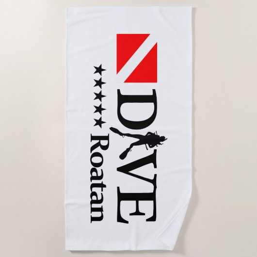 Roatan DV4 ビーチタオル (正面)