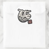 Roatan Honduras Sloth, Roatan Sloth, Roatan ラウンドシール (バッグ)