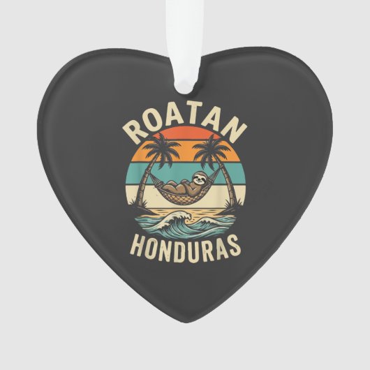 Roatan Honduras Sloth T-Shirt オーナメント (正面)