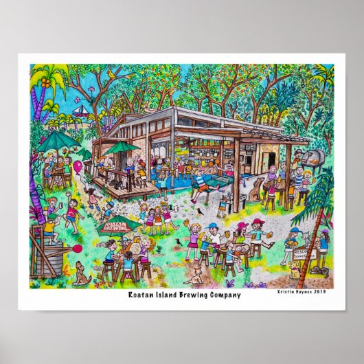Roatan Island Brewing Companyポスター ポスター (正面)