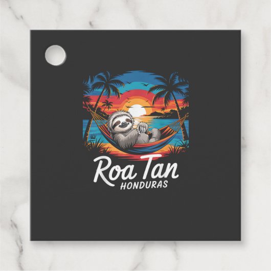 Roatan Sloth, Roatan Honduras Sloth, Roatan T-Shir フェイバータグ (正面)