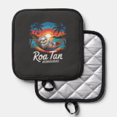 Roatan Sloth, Roatan Honduras Sloth, Roatan T-Shir 鍋敷き (正面/裏面)