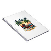 Roatan Sloth Vintage Island Relax Graphic 2 ノートブック (右側)