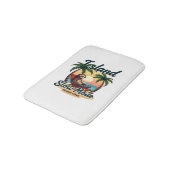 Roatan Sloth Vintage Island Relax Graphic 2 バスマット (アングル)