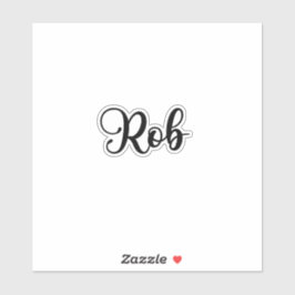 Rob名 – 手書き書道 シール