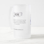 Rob GPのコレクターのコップ フロストグラスビールジョッキ (正面左)