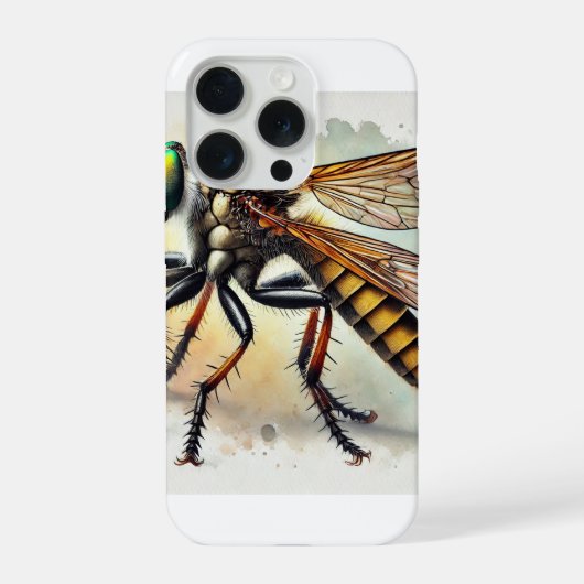 Robber Fly 131024IREF221 - Watercolor iPhoneケース (裏面)