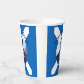 Robbie Burns - In Blue Oidhche Bhlas Burns Saltire 紙コップ (左)