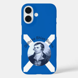 Robbie Burns - In Blue Oidhche Bhlas Burns Saltire iPhone 16ケース