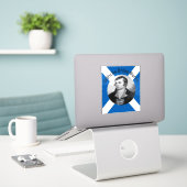 Robbie Burns - In Grey Oidhche Bhlas Burns シール (デスク上のノートパソコン)