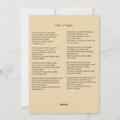 Robbie Burns Moonlit Piper シーズンカード (裏面)