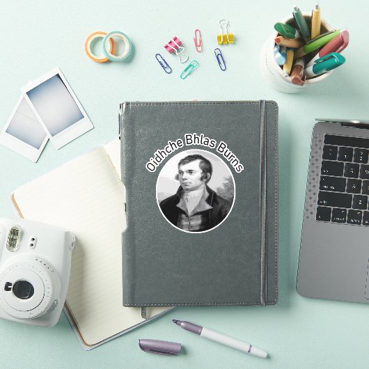 Robbie Burns - Oidhche Bhlas Burns Gaelic In Grey シール (iPadカバー)
